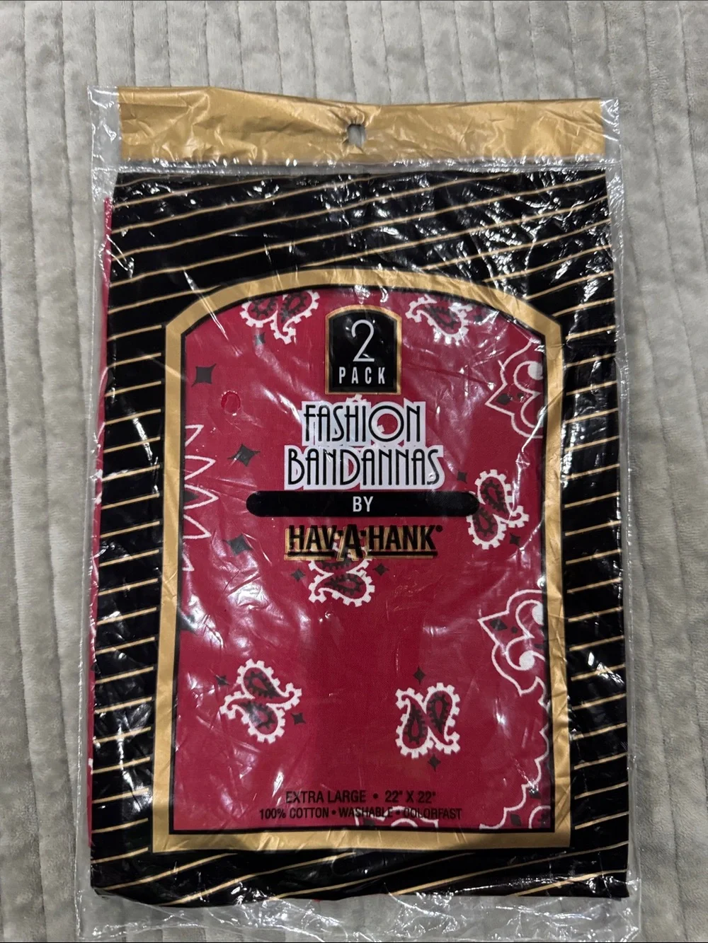 Vintage Red Fashion Bandanna - 2 Pack Havahank